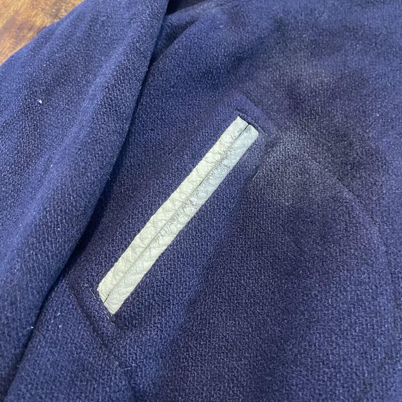 Vintage Villanova Jacket Mens Medium Blue Wool Varsity Letterman Striped 60s 70s - Picture 7 of 16